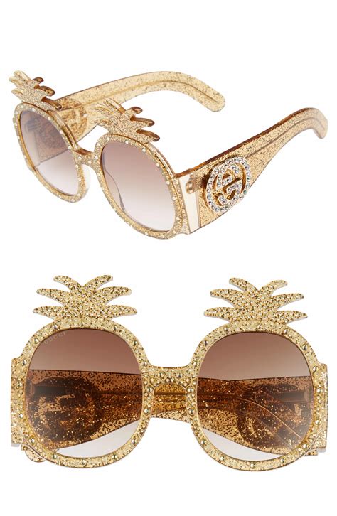 gucci pineapple sunglasses replica|gucci swarovski sunglasses.